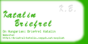 katalin briefrel business card